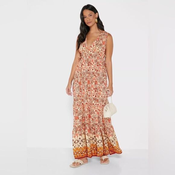 Mango Voluminous Flowy Dress Printed - Picture 4 of 8